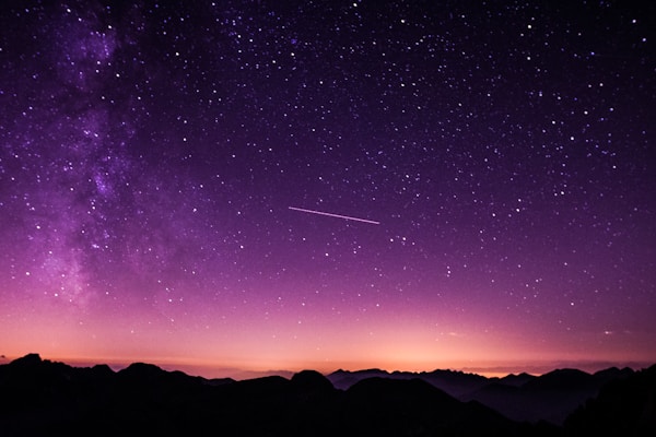 Milky Way stretching across a dark night sky