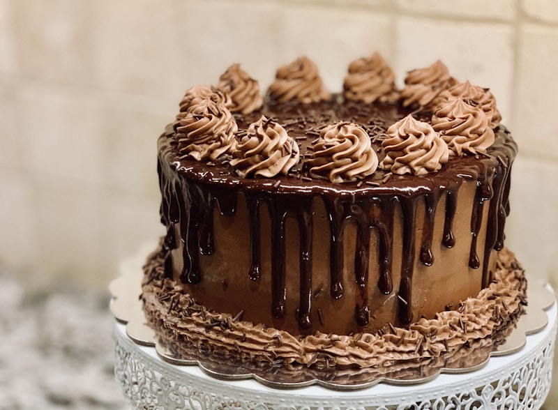 Rich chocolate layer cake